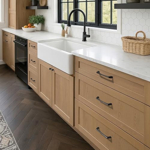 AVICCI 5 Pack Cabinet pulls-12.6"/320mm Mattle Black Modern Drawer Handles for Kitchen Cabinet Handles Batheroom Drawer Dresser Furniture Handware - color: Mattle Black, size: 12.6"(320mm)Hole Center-5Pcs