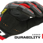 Mechanix Wear M-Pact Touchscreen Work Gloves, Large, Red/Black - color: Black/Red, size: Large