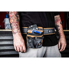 Dickies Heavy-Duty Padded Work Belt for Contractors, Quick-Release Buckle, Adjustable, 3-Inch Width, Holds Most Tool Belt Pouches, Grey/Tan - color: Tan