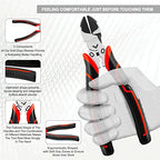 HAUTMEC 3PCS High Leverage Multi Plier Tool Set Include 8" Needle Nose Pliers Set, 8" Linesman Pliers, 6" Diagonal Cutting Plier, HT0270 - color: 3 Pcs Plier Set