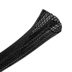 Cable Management Sleeve, Split Design, 25FT - 1/2 Inch, Black - color: Black, size: 1/2"-25ft