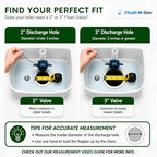 3" Flapper Eliminator Quick Connect Valve Conversion Kit and Overflow Water Conserver - with Handle - New - size: 3 - Inch, style: Standard Handle