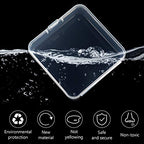 Jetec 6 Pieces Small Clear Plastic Storage Box, 2.9 x 2.9 x 1 Inch - size: 2.9 x 2.9 x 1 Inch