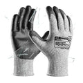 COOLJOB 12/120 Pairs Cut Resistant Work Gloves PU Coating, ANSI A2 A4 A6 A9 - size: Large (Pack of 120)