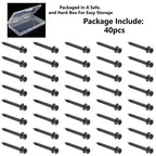 laffeya Picture Hangers, Double Headed Bear Claw Screws for Drywall, 40pack - style: Black Short