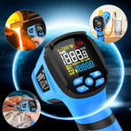 Infrared Thermometer Gun, -40℉ to 2192℉ Dual Laser Thermometer - color: Blue (-40℉~2192℉)