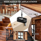 Dowel Jig Kit,8 Size Drill Bushings Compatible with 1/8" to 3/8" Drill Bits