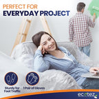 12 Pack 12 x 9 ft Extra Large Plastic Drop Cloth for Painting - size: 12 Pack-Standard