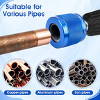 Copper Pipe Cleaner for Drill Set, 1/2", 3/4", 1" Plumbing Tool Kit