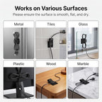 100 Pcs Cable Management Under Desk, Hook and Loop Cable Straps, Black - color: Black