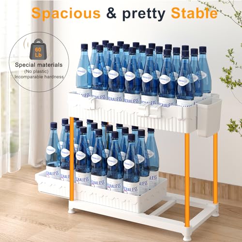 Sevenblue 3-Pack 2-Tier Under Sink Organizers with Sliding Drawers - color: White, size: 14.8 Inch