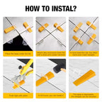 Tile Leveling System with Tile Plier - 600-Piece Tile Spacers Clips