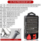 STREBITO Small Precision Screwdriver Set 124-Piece Electronics Tool Kit - color: Red