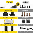2300PCS M3 Hex Socket Head & Button Head Screws Nuts Assortment Kit - size: M3 2300pcs