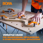 BORA Centipede Quick Clamps Set, 4-Piece Clamp Accessory CA0304 - size: 4-Piece Set