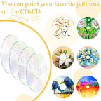 Konohan 20 Pieces Blank Cds for Decoration Clear Aesthetic Blank Cd