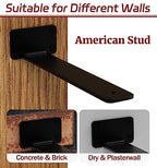10 Inch Shelf Brackets, 10 Pack Floating Shelf Bracket, 1/5" Thick - size: 10 Inch, style: 10 Pack