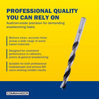 Premium Brad Point Drill Bit - High-Accuracy Woodworking Size: 4mm x 75mm - size: 4 mm x 75 mm (Pack of 1)