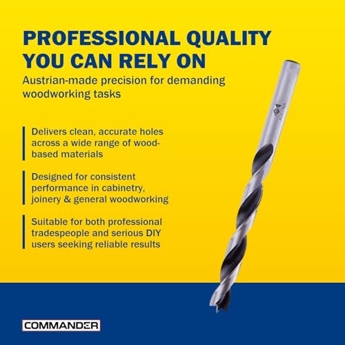 Premium Brad Point Drill Bit - High-Accuracy Woodworking Size: 4mm x 75mm - size: 4 mm x 75 mm (Pack of 1)