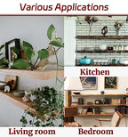 6 Inch Shelf Brackets, 8 Pack Floating Shelf Bracket, 1/5" Thick - size: 6 Inch, style: 8 Pack