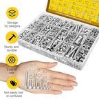 1220PCS M3M4M5M6 Metric Hex Socket Head Screws Assortment Kit - size: SS M3M4M5M6 1220pcs