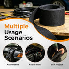 2:1 Ratio Automotive Heat Shrink Braided Sleeving 1/2''-12ft - size: 1/2"-12ft
