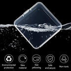 Jetec 6 Pieces Small Clear Plastic Storage Box, 3.3 x 3.3 x 1.1 Inch - size: 3.3 x 3.3 x 1.1 Inch