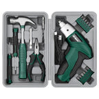 Hi-Spec 3.6V USB Electric Screwdriver for Home Repairs and Assembly, Green - color: Green