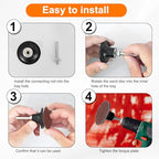 HARFINGTON 53pcs Quick Change Discs Set 1" Lock Sanding Discs with 1/4" Shank Pad Holder 36/60/80/120/240 Grit Surface Conditioning for Polish Rust Removal - size: 1"