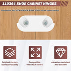 4 Pack Shoe Cabinet Hinge Replacement Part #110364 - size: 110364 (4 Pack)