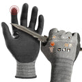 Schwer A4 AIR-SKIN Cut Resistant Work Gloves, Ultra Lightweight, AR5918, S - color: Gray, size: Small