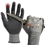 Schwer A4 AIR-SKIN Cut Resistant Work Gloves, Ultra Lightweight, AR5918, S - color: Gray, size: Small