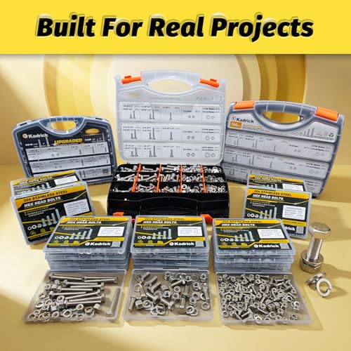 15 Sets 1/4-20x3-1/2 Bolt and Nut Set, Flat & Lock Washers Included,60PCS - size: 1/4-20x3-1/2" 15sets