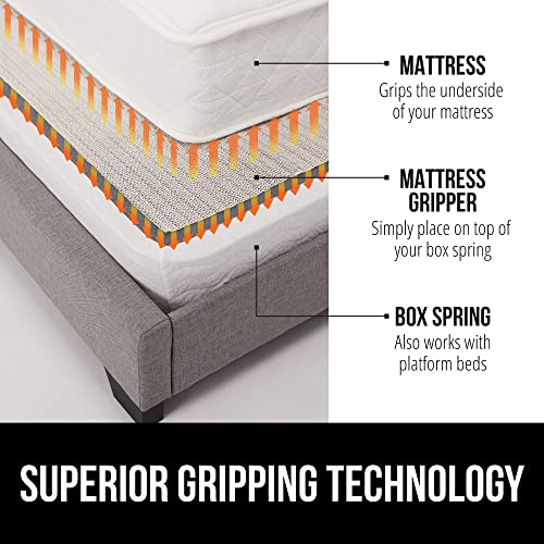 Gorilla Grip Non Slip Mattress Gripper, Slide Stopper, 72x72 King - size: 72x72 King