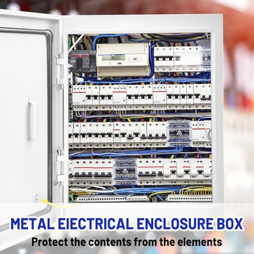 Outdoor Electrical Box 20x16x6 NEMA 4X IP66 Waterproof Junction Box - size: 20 x 16 x 6''