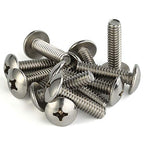 Mellewell #6-32 x 1/2" Truss Head Machine Screws, Full Thread, 18-8 Stainless Steel, Quantity 100 - color: Silver, size: #6-32 x 1/2"