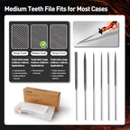17Pcs Handsaw & File Set, Blade Quick Change, 10 Saw Blades & 6 Files