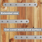 8 Pcs Straight Bracket Flat Braces 6 Inch Stainless Steel Straight Mending Plates for Wood, Heavy Duty Repair Fixing Joining Brackets with Screws - size: 8 PCS-6 inch