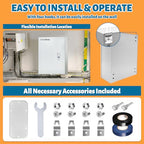 Outdoor Electrical Box 20x12x10 NEMA 4X IP66 Waterproof Box - size: 20 x 12 x 10''