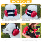 derYEP Dog Earmuffs for Hearing Protection 29dB NRR Ear Muffs Noise Protection (Medium, Blue) - color: Blue, size: Medium