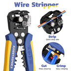 haisstronica Wire Stripper and Crimper Set, AWG 22-10 for Insulated