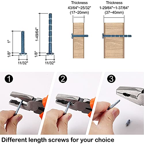 Amerdeco 10 Pack Brushed Satin Nickel Cabinet Knobs 1.4 Inch(35mm) Single Hole Cabinet Handles Dresser Knobs Drawer Knobs and Pulls for Bathroom Cabinets ZH0010 - color: Brushed Satin Nickel, size: Single Hole