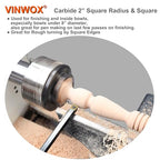 20" Full Size 4 PCS Carbide Wood Lathe Turning Tool Set, Including Swan Neck Hollower, Rougher, Finisher, Detailer, Titanium Coated Carbide Blades 2X Extended Service Life, Beech Wood Handle - size: 20INCH 4PCS