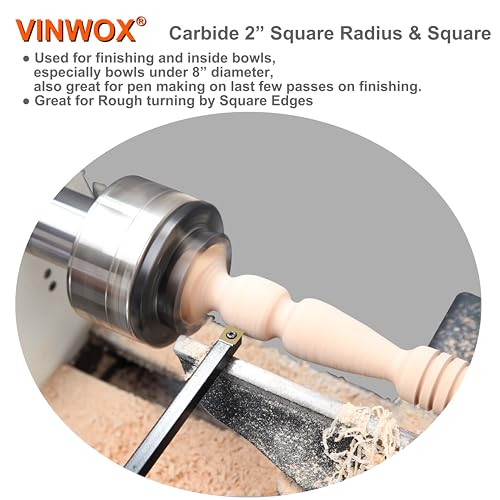 20" Full Size 4 PCS Carbide Wood Lathe Turning Tool Set, Including Swan Neck Hollower, Rougher, Finisher, Detailer, Titanium Coated Carbide Blades 2X Extended Service Life, Beech Wood Handle - size: 20INCH 4PCS