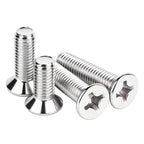 100Pcs M3-0.5x12mm Flat Head Phillips Machine Screw - size: M3-0.5x12mm(100Pcs)