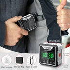 JUSTOOL Mini Digital Angle Gauge Magnetic Angle Finder with Dual Laser - color: Grey