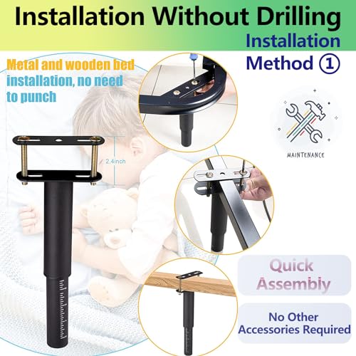 7-12.5.5in Bed Support Legs for Bed Frame Support,Slat Support 2PC - size: 2pcs (7-12.5 in Adjustable)