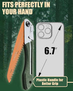 LAGOM Folding Pruning Saw | 8.2" Straight Blade | SK5 Steel | Secure Lock - style: Straight 8.2" Single
