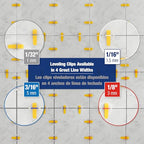 QEP 99771 LASH XL Tile Leveling System Clips for 1/32" Grout, Grey (500-pack)