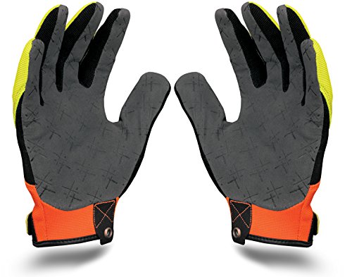 Ironclad EXO-HVP-05-XL Hi-Viz Pro Gloves, X-Large - color: Hi-viz Yellow & Orange, size: X-Large (Pack of 1)